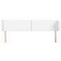 Voir la diapositive 3 : VIDAXL Tete de lit avec oreilles Blanc 203x23x78/88 cm Similicuir
