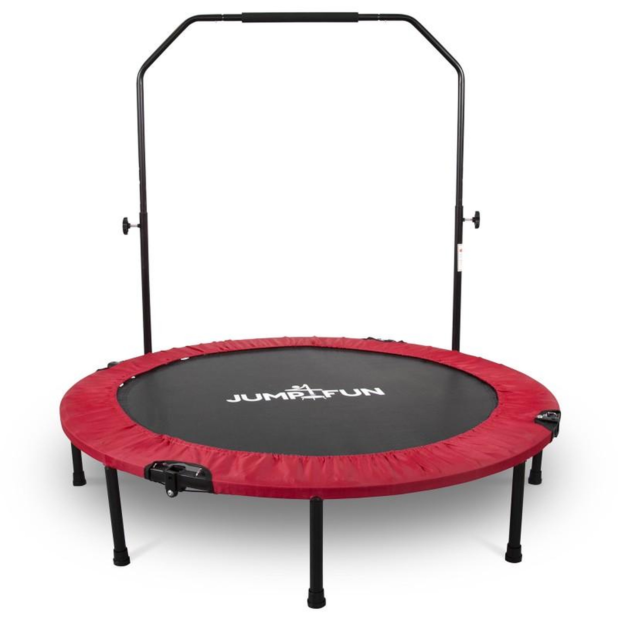 Voir la diapositive 1 : JUMP4FUN Mini Trampoline Fitness Jump4fun Pliable Double-Bar - Ø122cm