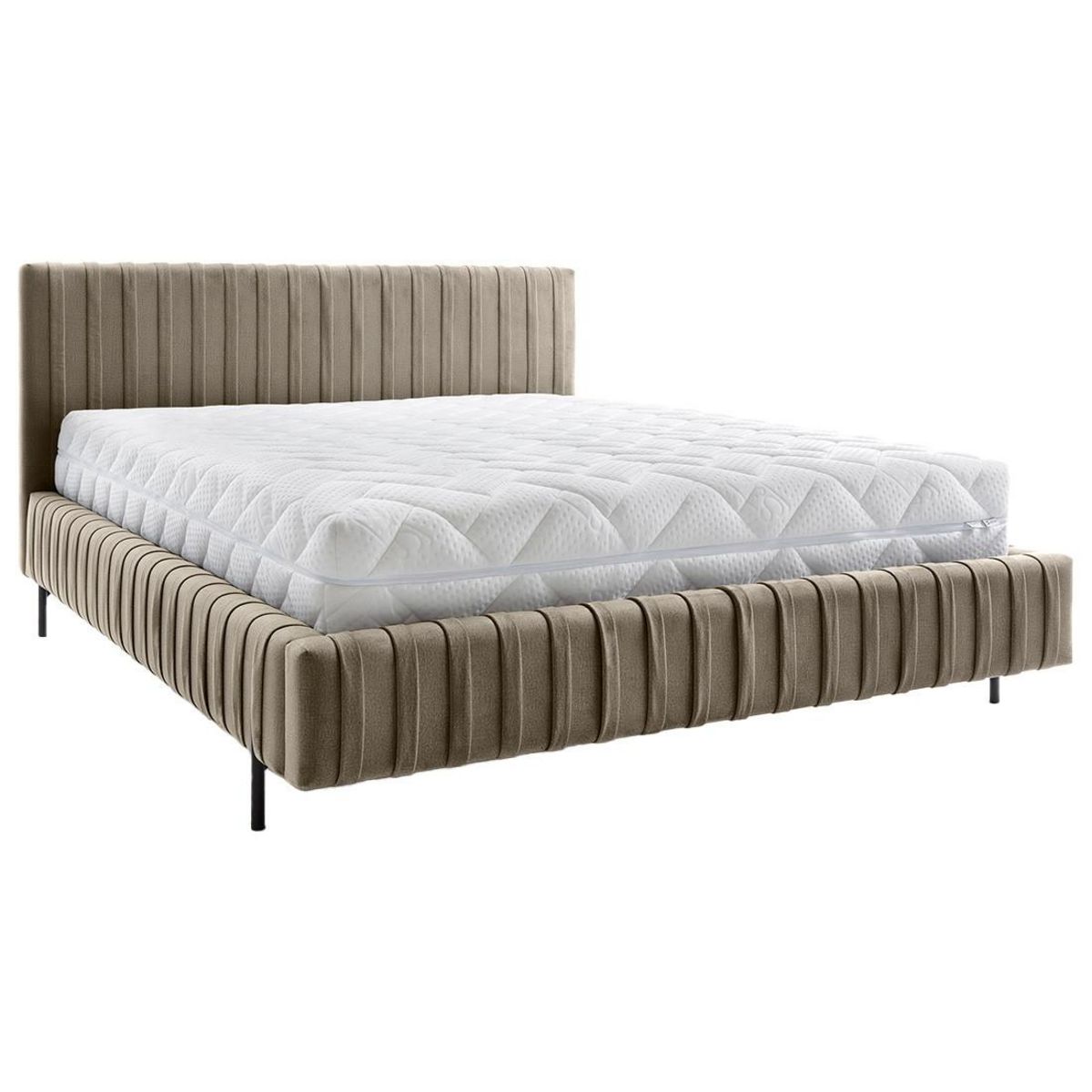 LISA DESIGN Flavio - lit coffre - 180x200 cm - sommier inclus - en simili