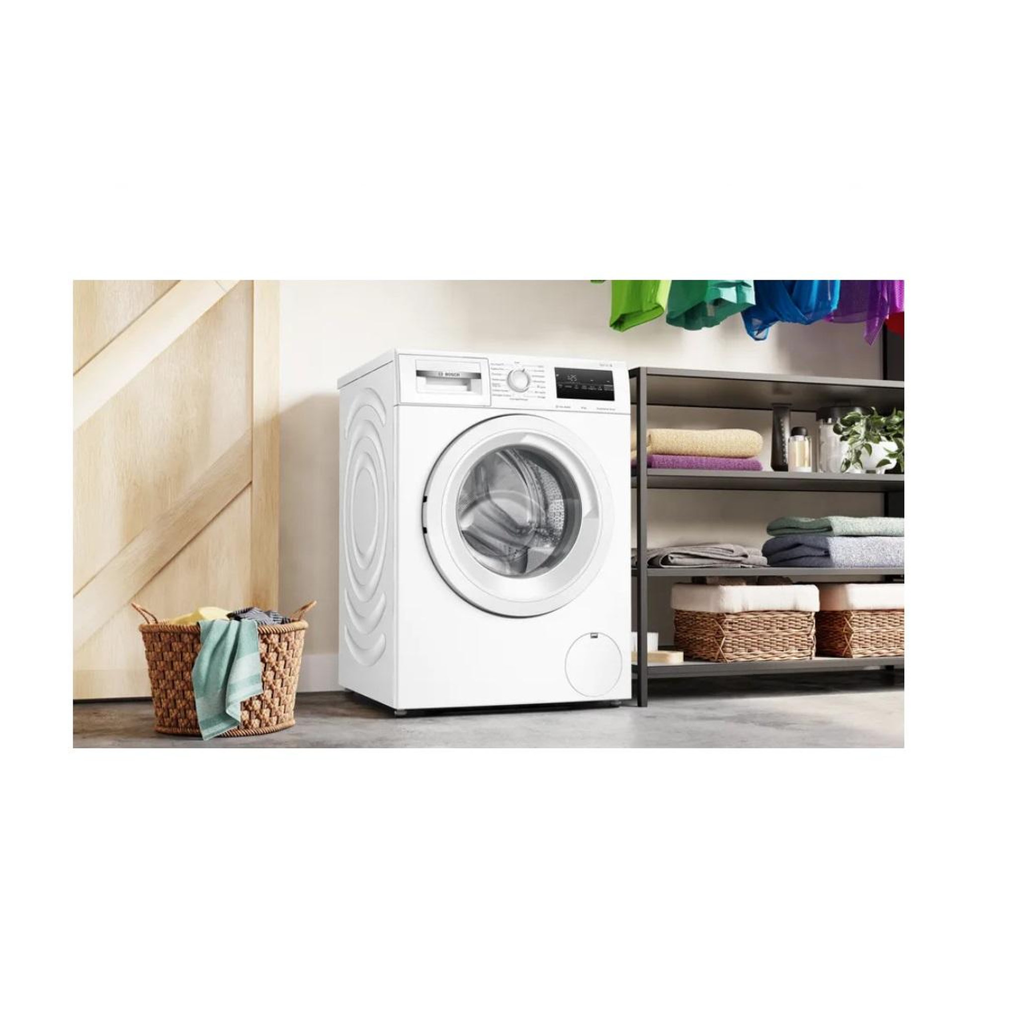 Voir la diapositive 4 : BOSCH Lave-linge frontal 8kg 1400 tours/min blanc - wan28258fr