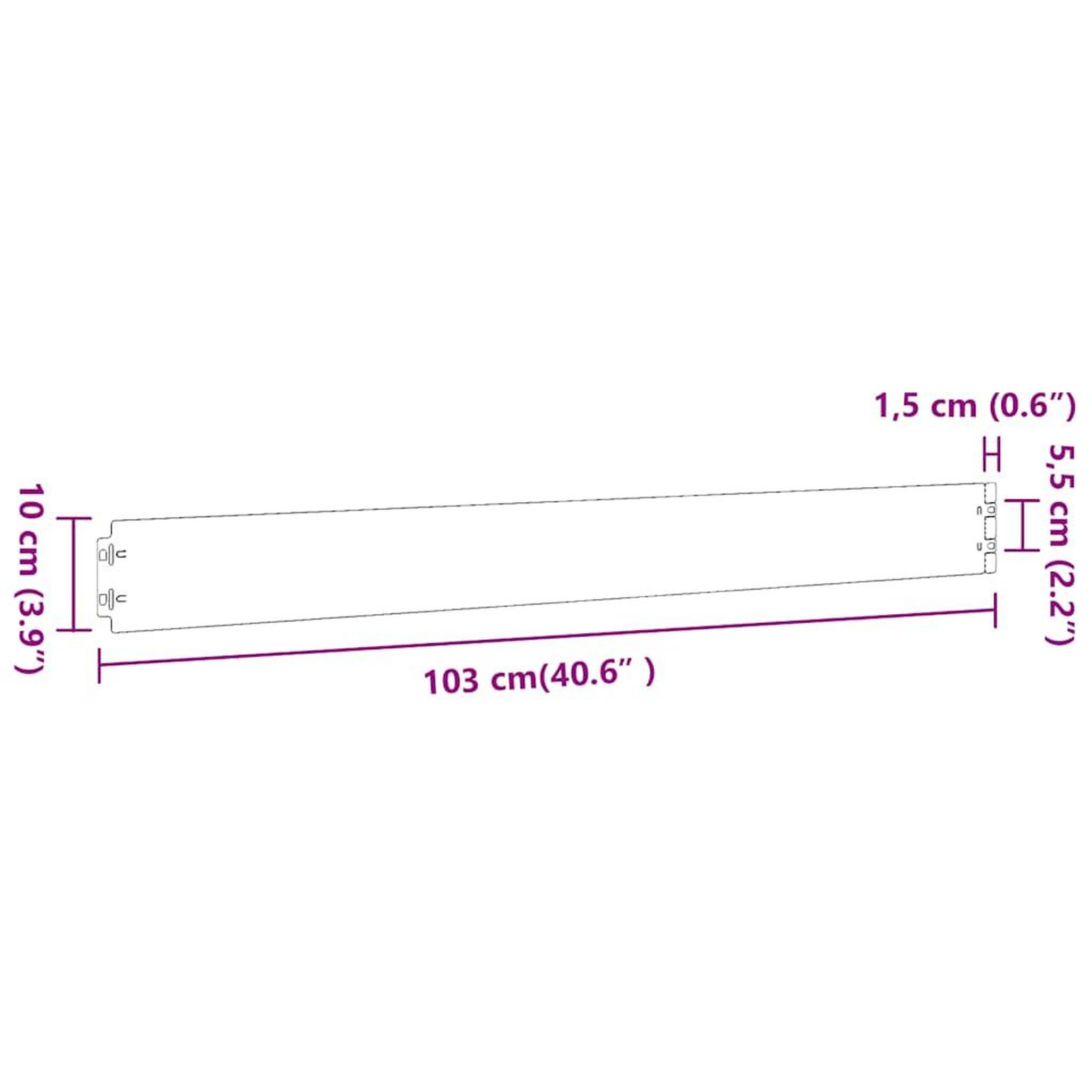 Voir la diapositive 6 : VIDAXL Bordures pelouse 10pcs anthracite 10x103cm acier lamine a froid