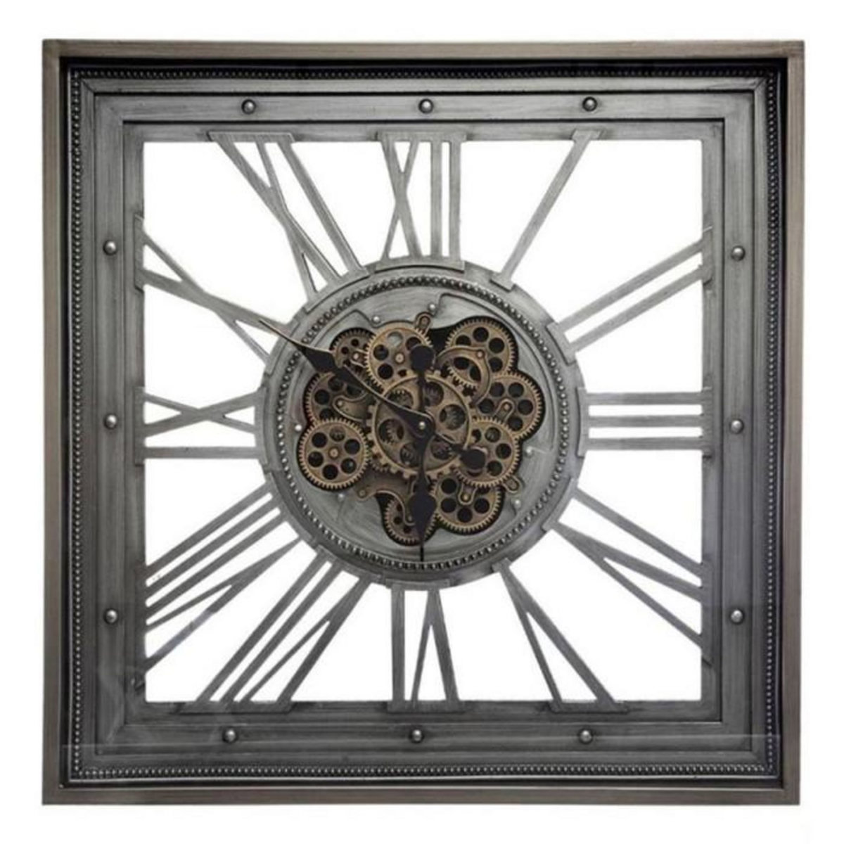 ATMOSPHERA Pendule Mécanique en Métal  Swiss  80cm Gris