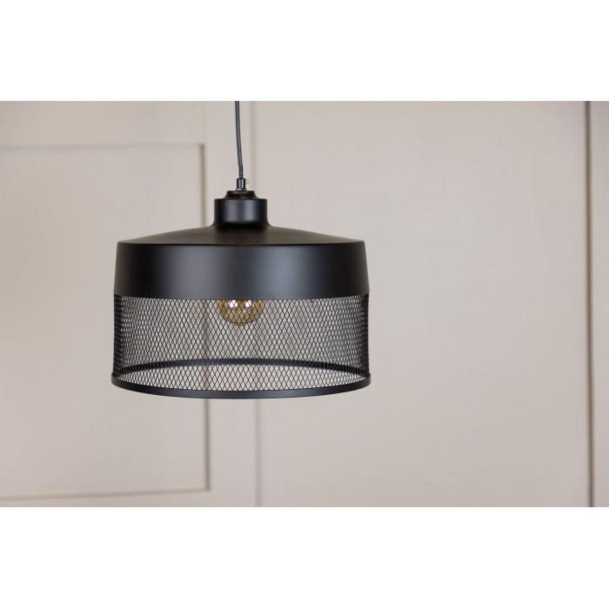 Paris Prix Lampe Suspension Design  Toulon  33cm Noir