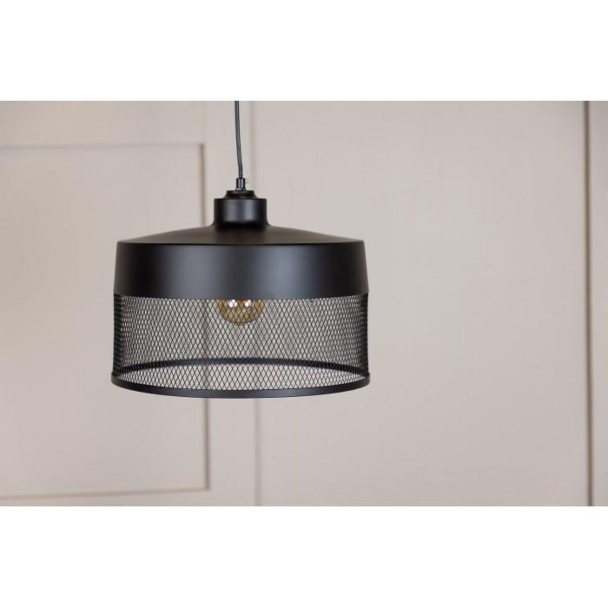 Paris Prix Lampe Suspension Design  Toulon  33cm Noir