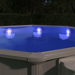 VIDAXL Lampe LED flottante submersible de piscine Multicolore