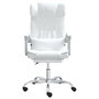 Voir la diapositive 3 : VIDAXL Fauteuil inclinable de bureau Blanc Similicuir