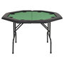 Voir la diapositive 3 : VIDAXL Table de poker pliable pour 8 joueurs 2 plis Octogonale Vert