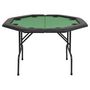 Voir la diapositive 3 : VIDAXL Table de poker pliable pour 8 joueurs 2 plis Octogonale Vert