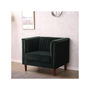 Voir la diapositive 2 : Habitat et Jardin Fauteuil en velours  Ellison  - 97 x 76 x 82 cm - 1 place - Vert foncé