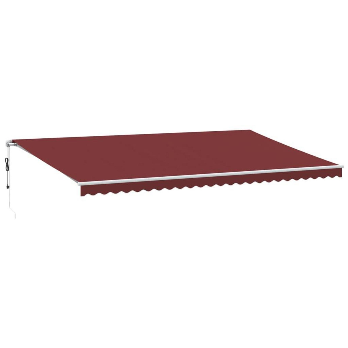 VIDAXL Auvent retractable automatique bordeaux 600x300 cm