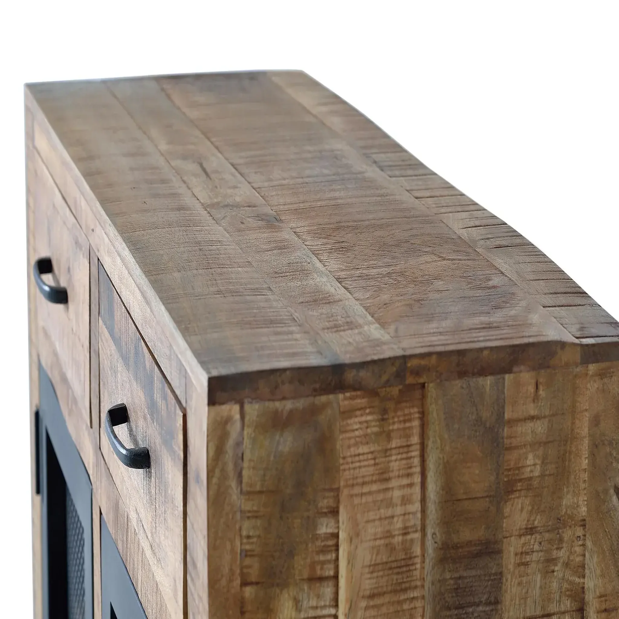 Voir la diapositive 3 : GINER Y COLOMER SL Buffet en bois de manguier 100cm style industriel moderne