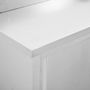 Voir la diapositive 5 : VIDAXL Table de travail avec portes coulissantes 120x50x(95 97)cm Inox