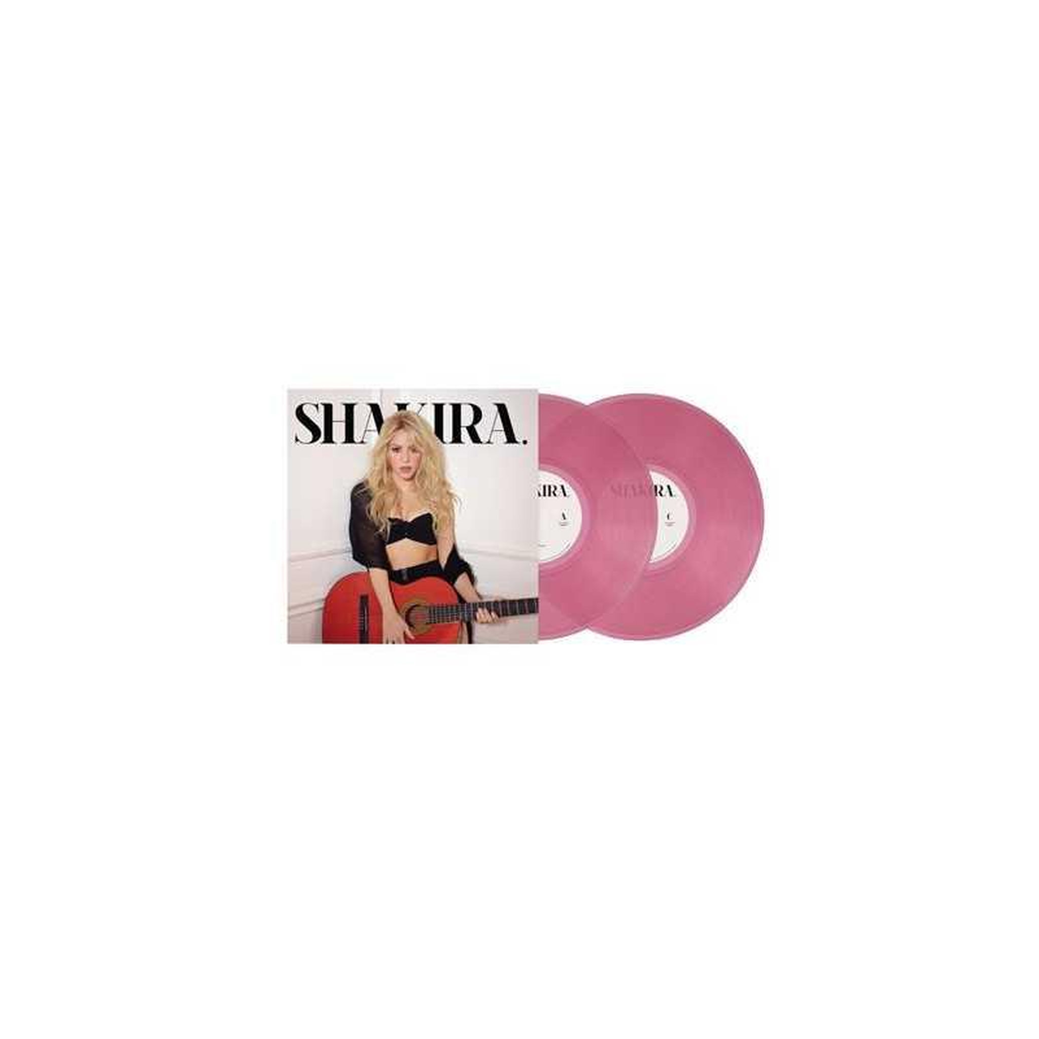 Album vinyle 2lp shakira « shakira » en rose translucide