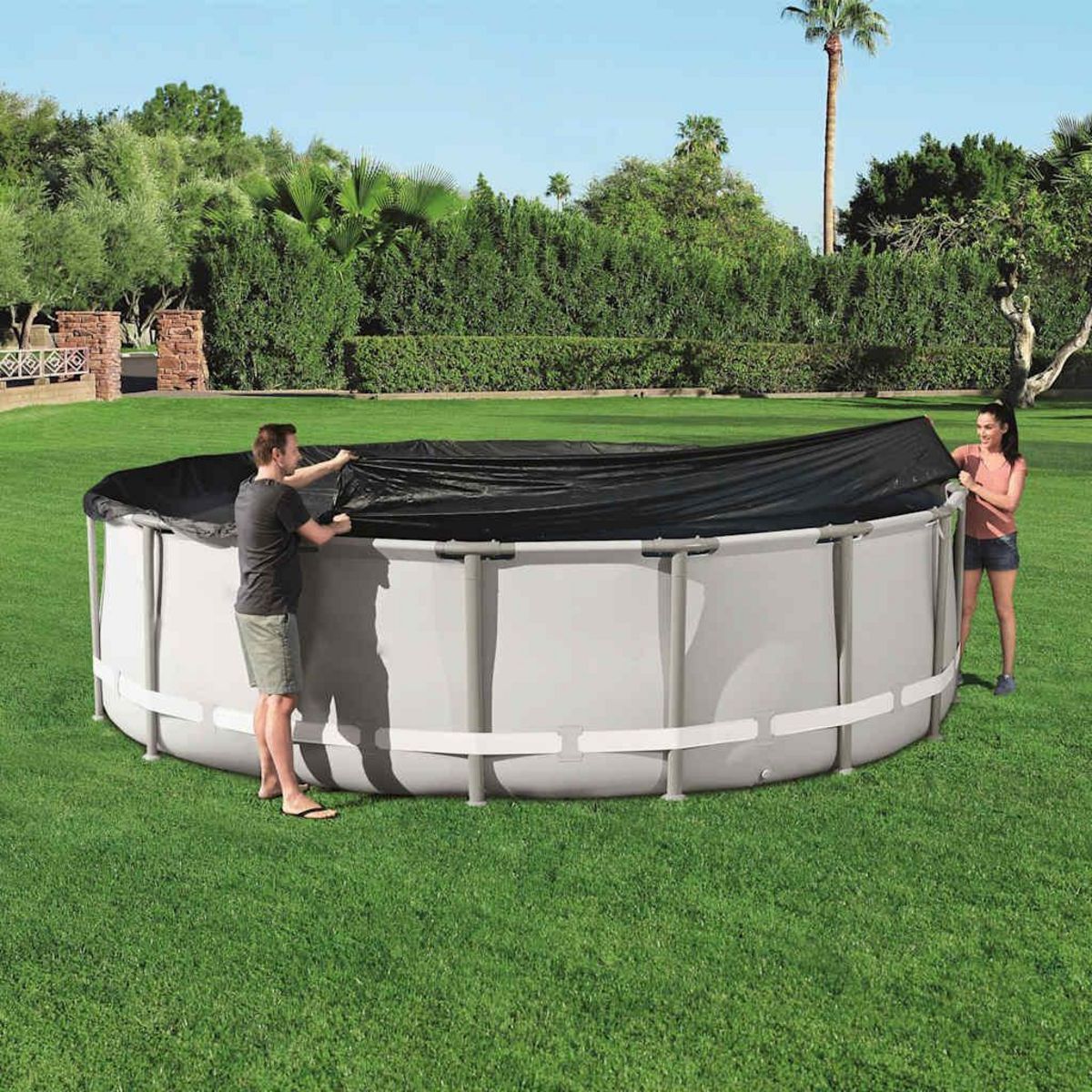 BESTWAY Bestway Couverture de piscine Flowclear 488 cm