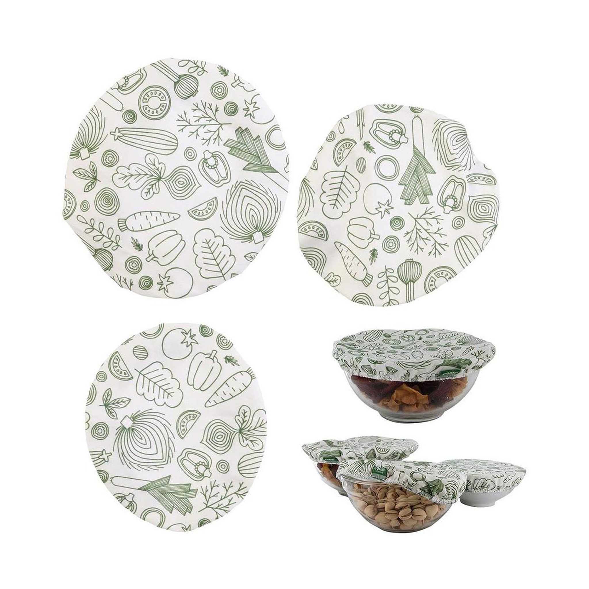 Voir la diapositive 5 : COOK CONCEPT Couvercle en tissu reutilisable x3