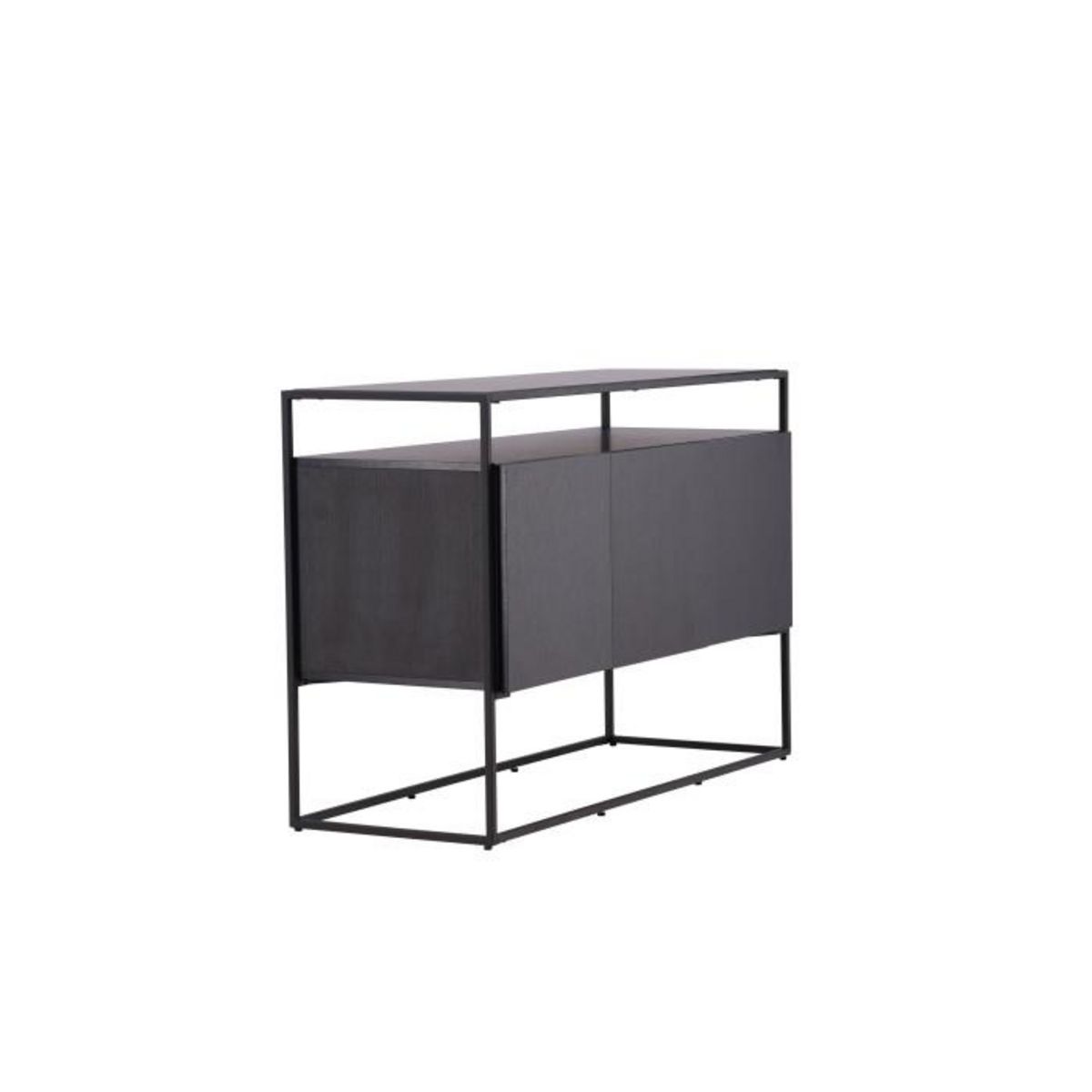 Paris Prix Buffet 3 Portes en Teck  Kingsport  120cm Noir