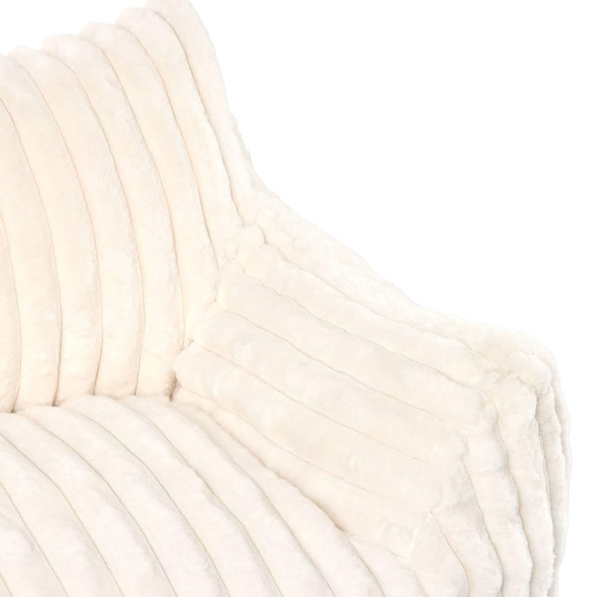 Voir la diapositive 3 : Atmosphera Kids Canapé Enfant en Velours Côtelé  Muzi  100cm Blanc