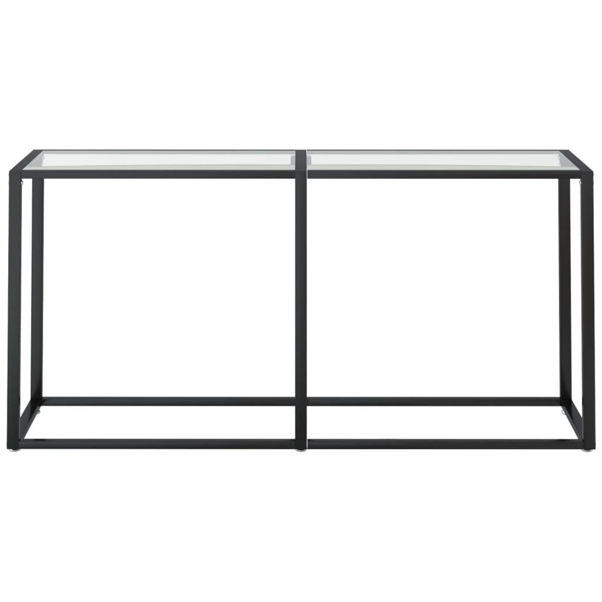 Voir la diapositive 3 : VIDAXL Table console Transparent 160x35x75,5 cm Verre trempe