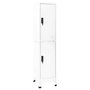Voir la diapositive 1 : VIDAXL Armoire a casiers Blanc 38x45x180 cm Acier