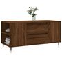 Voir la diapositive 3 : VIDAXL Table basse chene marron 102x44,5x50 cm bois d'ingenierie