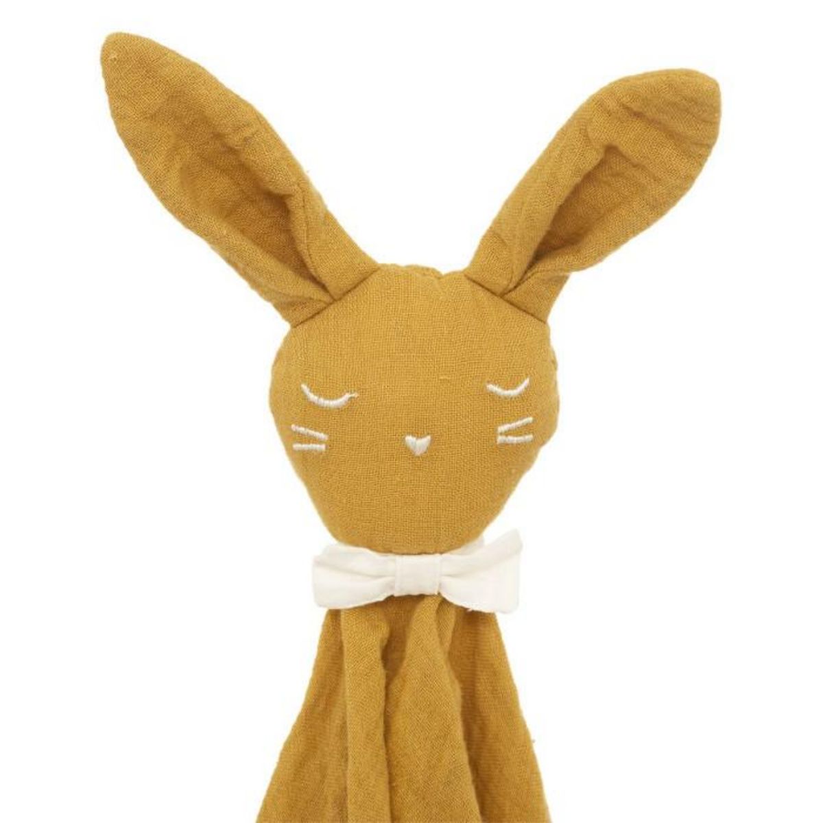 Atmosphera Kids Doudou pour Bébé  Lapin  46cm Jaune Ocre