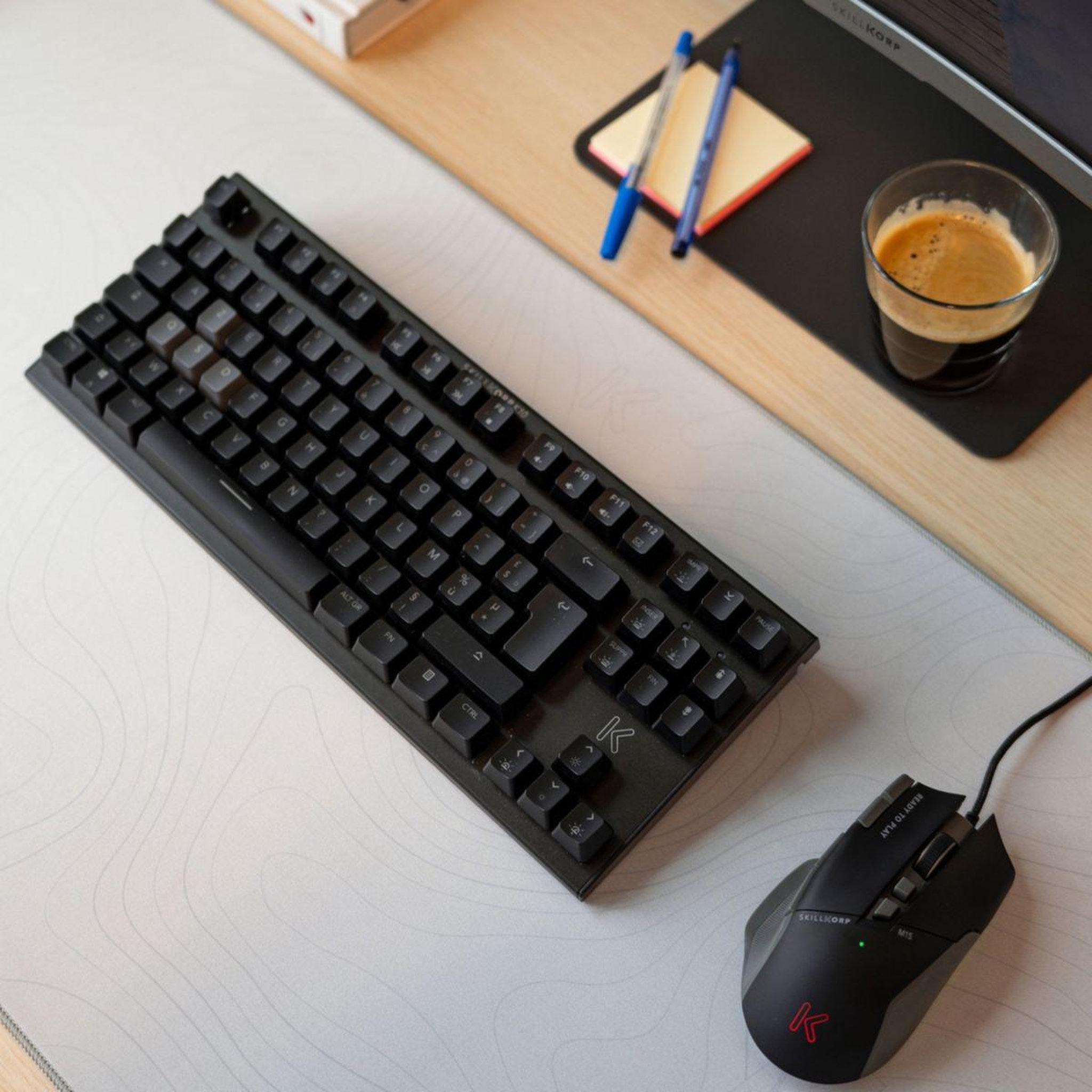 Voir la diapositive 3 : SKILLKORP Clavier gamer sans fil k10 tkl