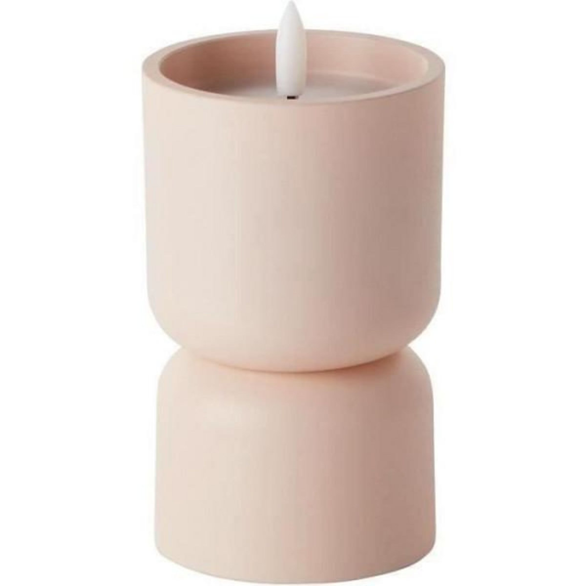 BRILLIANT Lampe de table d'extérieur - BRILLIANT - LOVERE - Forme bougie - Plastique - 3 W - Beige et brun clair