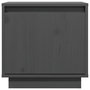 Voir la diapositive 4 : VIDAXL Table de chevet Gris 40x30x40 cm Bois de pin solide