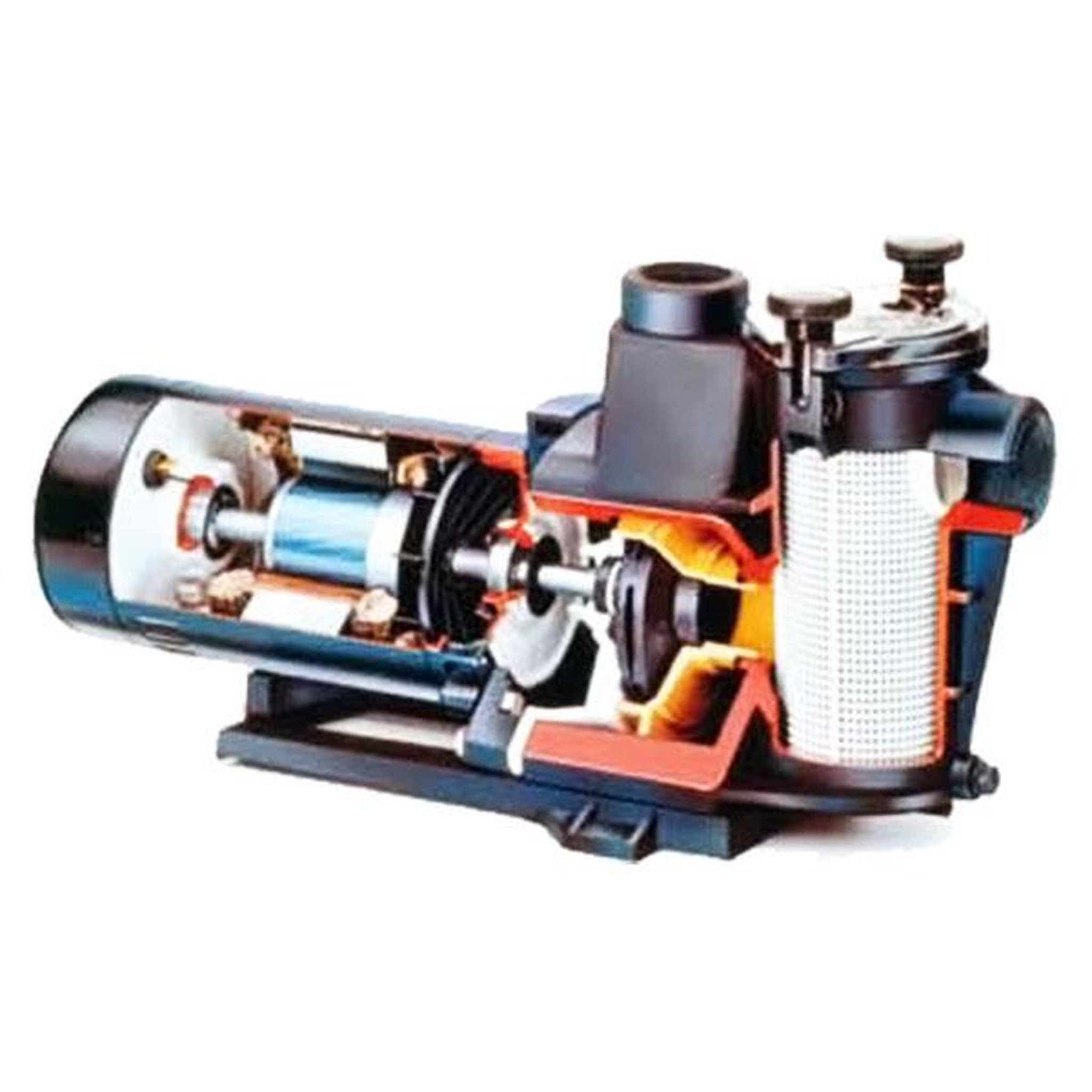 Voir la diapositive 2 : Hayward Pompe à filtration 1 cv, 13m3/h triphasé - sp2811xe163