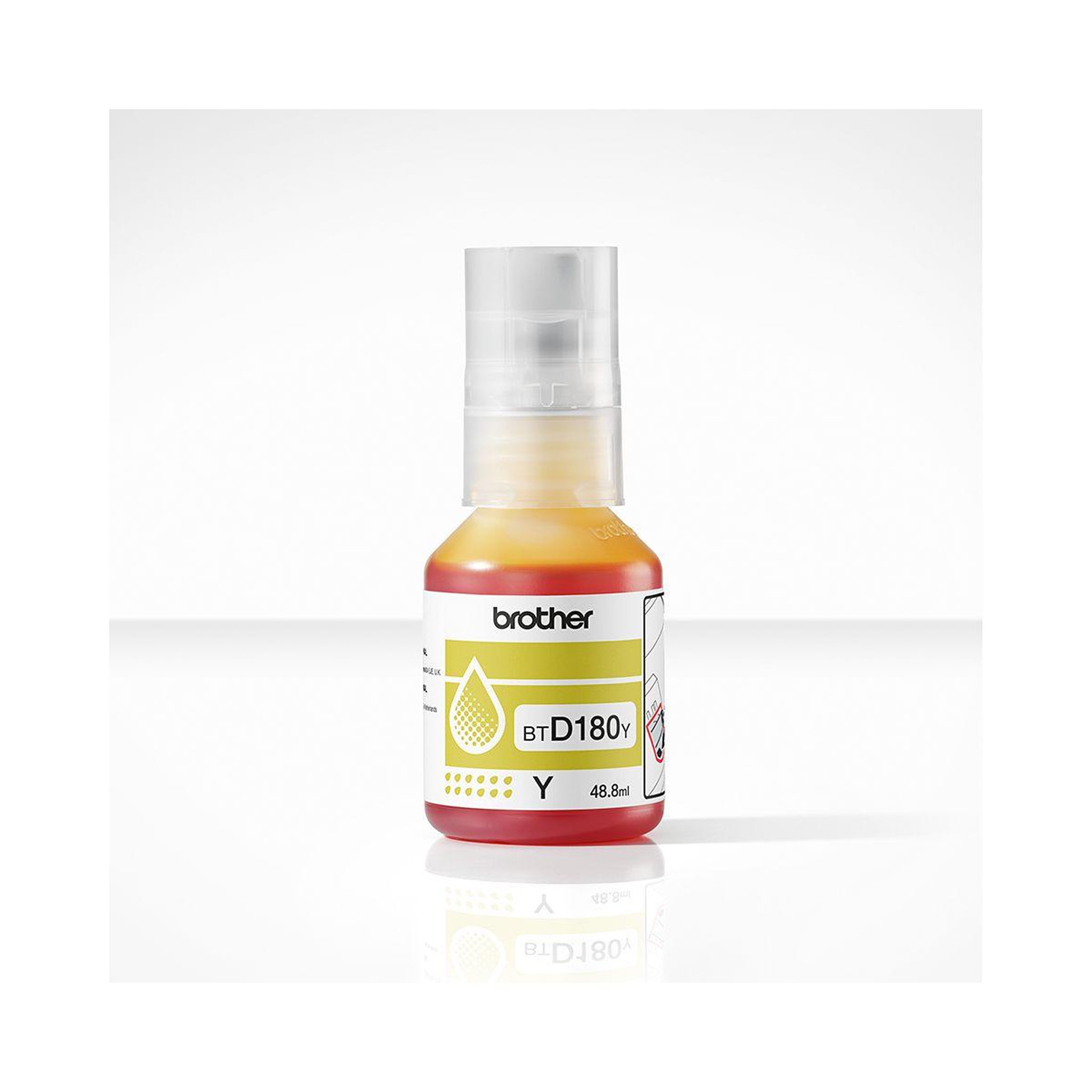 Voir la diapositive 2 : Brother Cartouche d'encre bouteille d'encre btd180 jaune (yellow) - btd180y