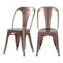 Voir la diapositive 1 : Rendez vous déco Lot de 2 chaises en métal chromé - Indus