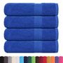 Voir la diapositive 2 : VIDAXL Serviettes de bain 4 pcs bleu 100x150 cm 360 g m² 100% coton