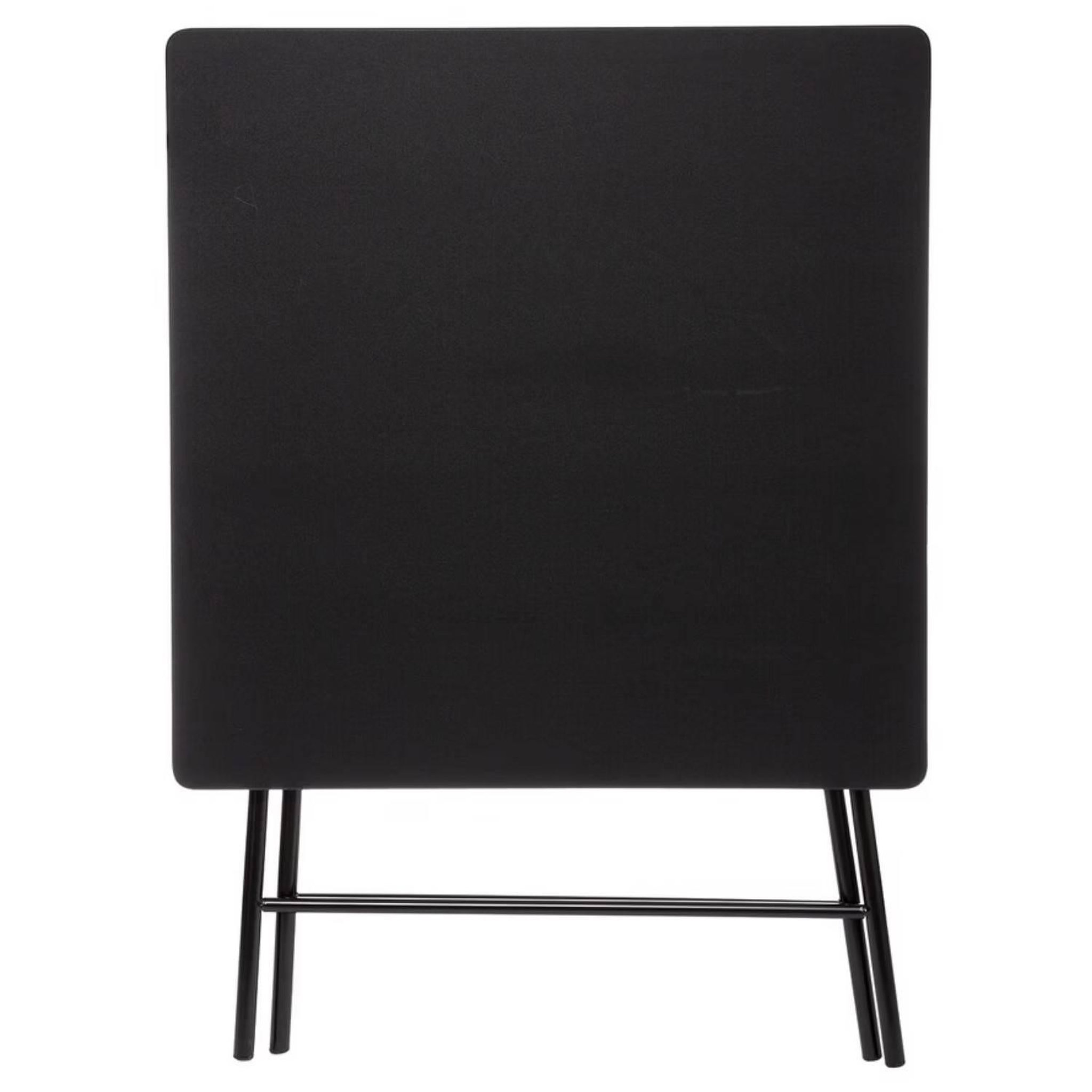 Voir la diapositive 4 : FIVE Table d'appoint pliable en métal pour 4 personnes - noir