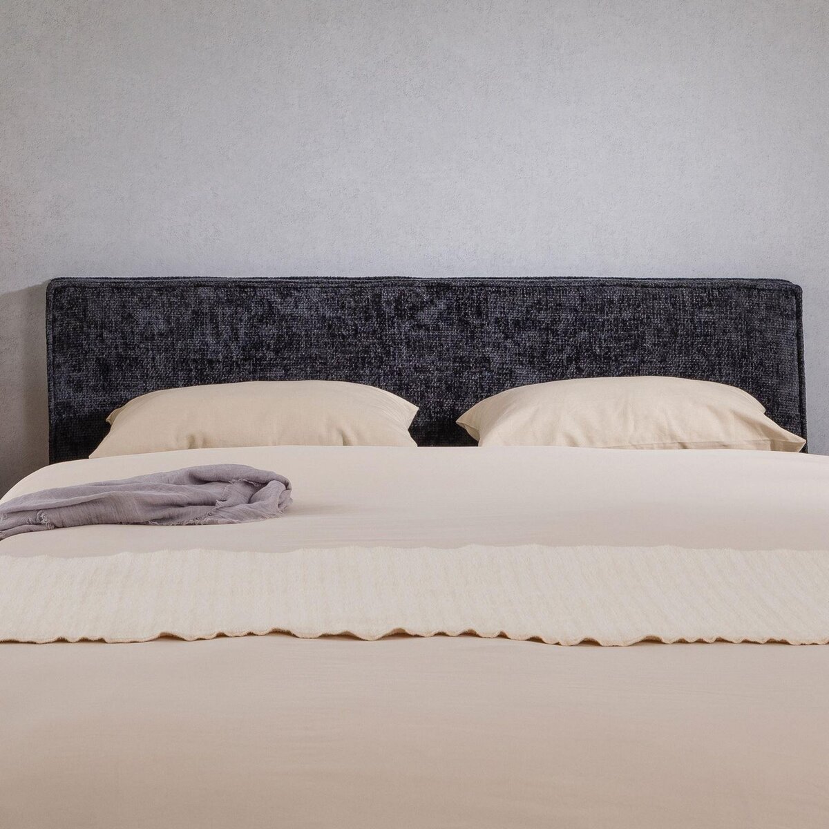 IDIMEX Tête de lit ELOWA 160 sur pieds, en tissu