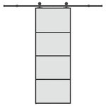 VIDAXL Porte coulissante avec kit de quincaillerie 76x205 cm Verre ESG