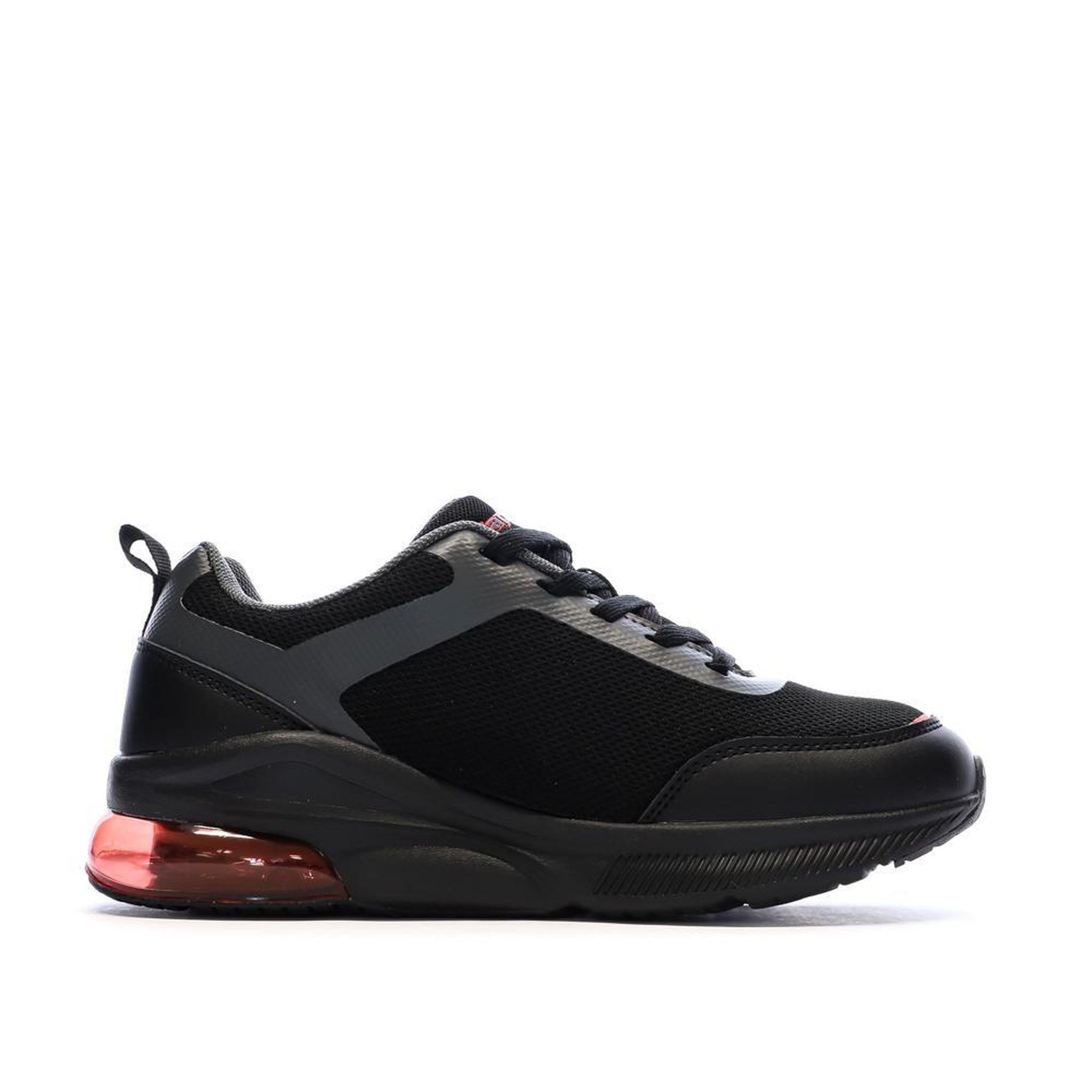Voir la diapositive 2 : KAPPA Baskets Noir/Rouge Garçon Kappa Logo Pylos