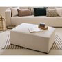 Voir la diapositive 1 : BEST MOBILIER Topaze - pouf - en tissu bouclette
