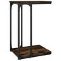 Voir la diapositive 2 : VIDAXL Table d'appoint Chene fume 40x30x60 cm Bois d'ingenierie