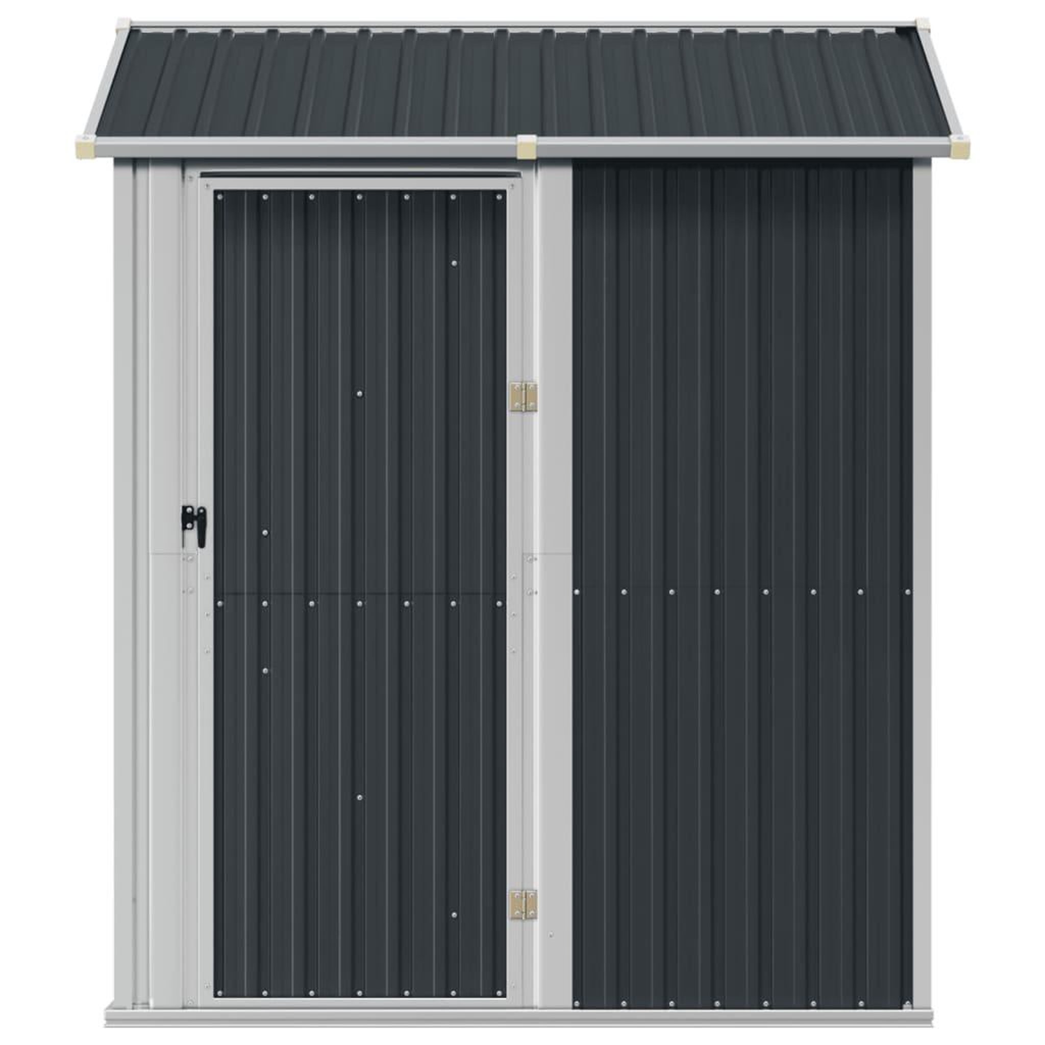 Voir la diapositive 4 : VIDAXL Abri de jardin anthracite 192x152,5x237 cm acier galvanise