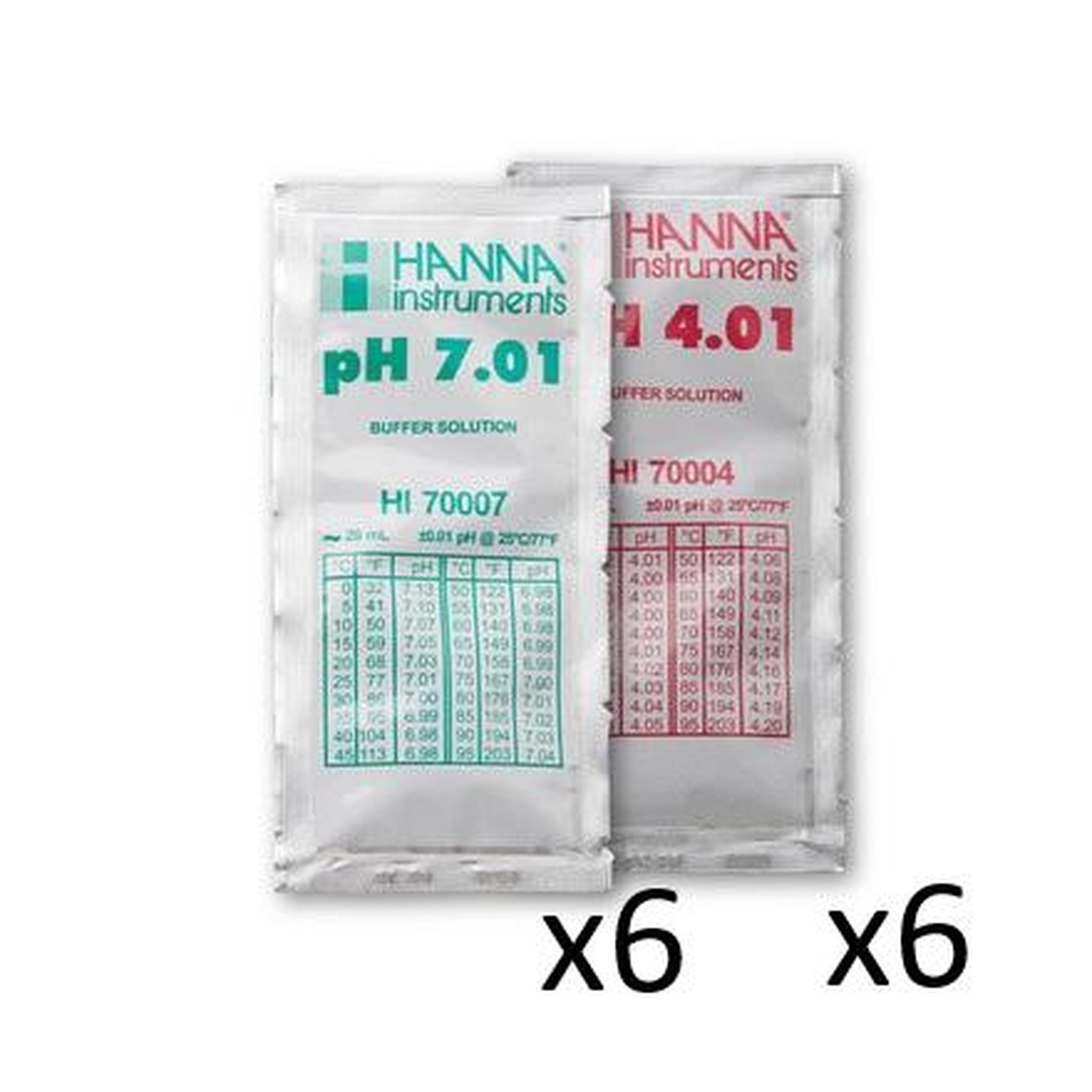 Voir la diapositive 2 : Hanna instruments Pack de 12 solutions tampon (6x ph4 et 6x ph7) - r0824400