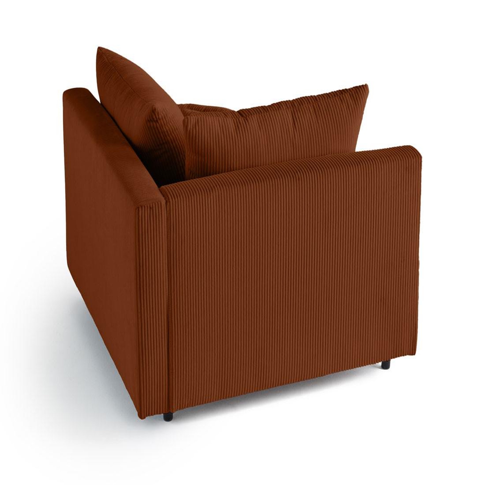 Voir la diapositive 4 : LISA DESIGN Edinburg - module d'assise d'angle gauche - en velours côtelé