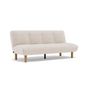 Voir la diapositive 2 : BEST MOBILIER Soan - banquette 2 places convertible clic-clac en velours texturé