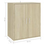 Voir la diapositive 6 : VIDAXL Armoire a chaussures Chene sonoma 60x35x70 cm Bois d'ingenierie
