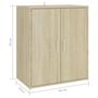 Voir la diapositive 6 : VIDAXL Armoire a chaussures Chene sonoma 60x35x70 cm Bois d'ingenierie