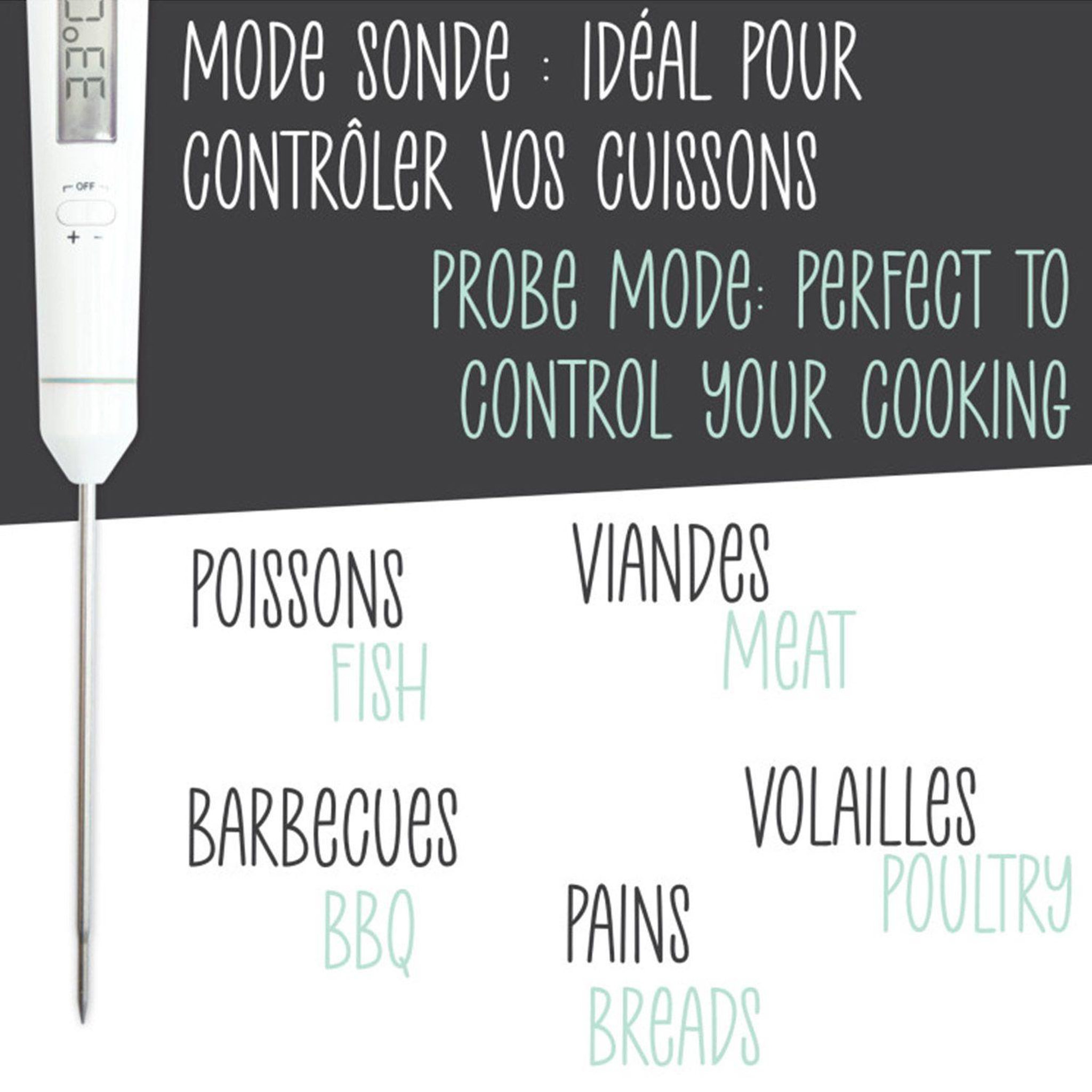 Voir la diapositive 6 : SCRAPCOOKING Fouet et thermomètre 2 en 1 pour pâtisserie