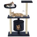 VIDAXL Arbre a chat avec griffoirs en sisal 95 cm Bleu fonce