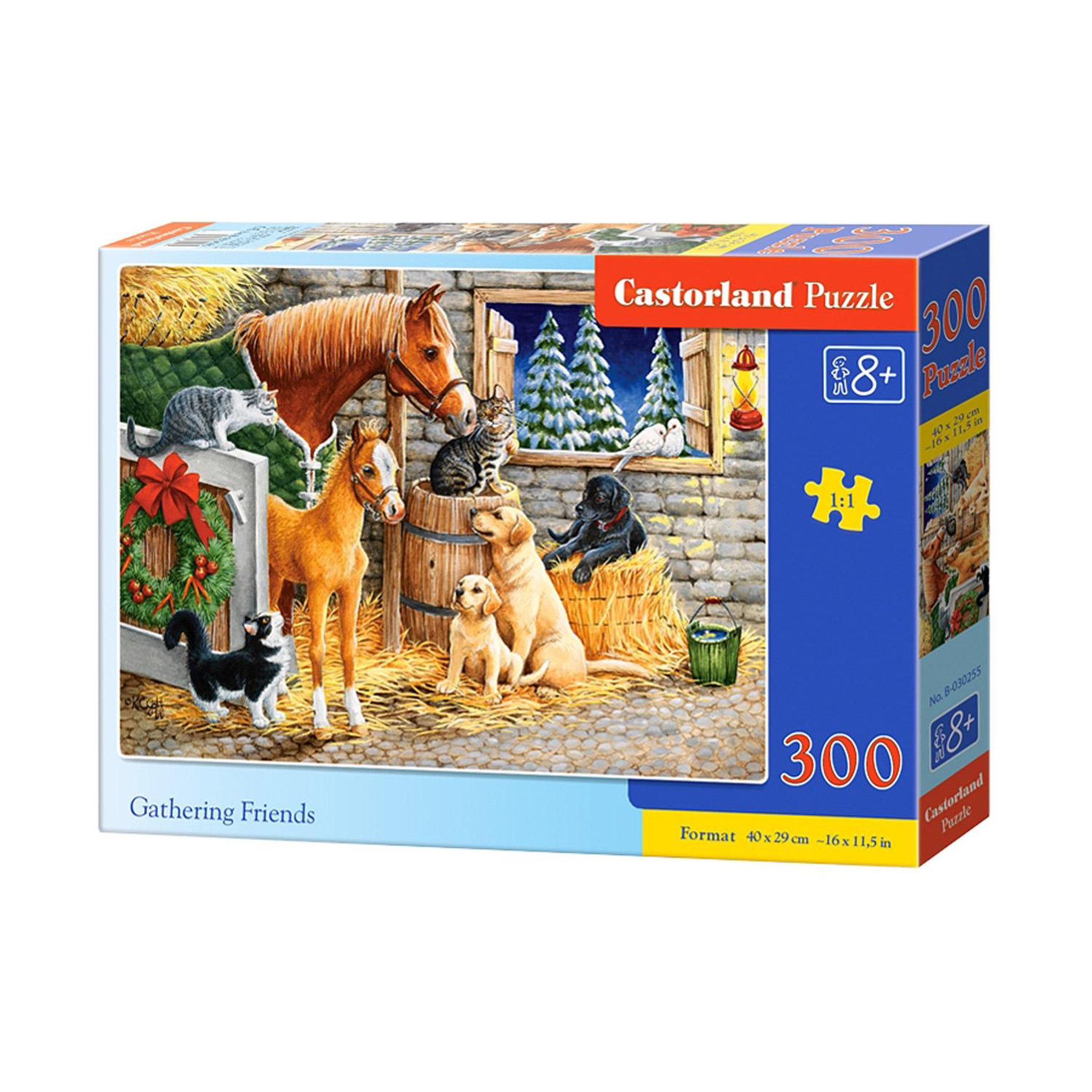 Voir la diapositive 2 : Castorland Puzzle 300 pièces ! Les amis rassemblés