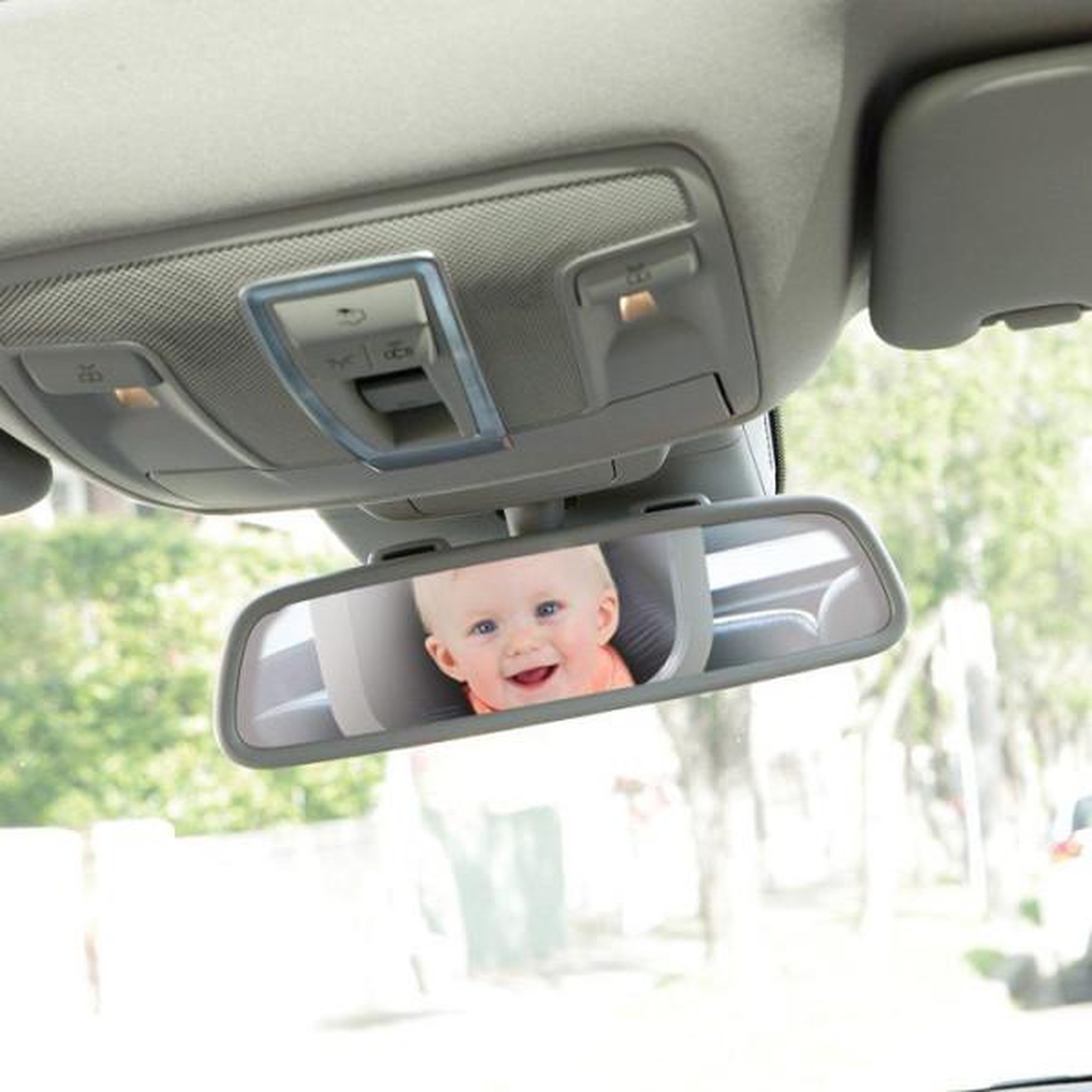 Voir la diapositive 6 : MARKET24 Grand miroir de siege arriere - DREAMBABY - Ajustable EZY-Fit - Vue grand angle pour la sécurité des bébés et des jeunes enf