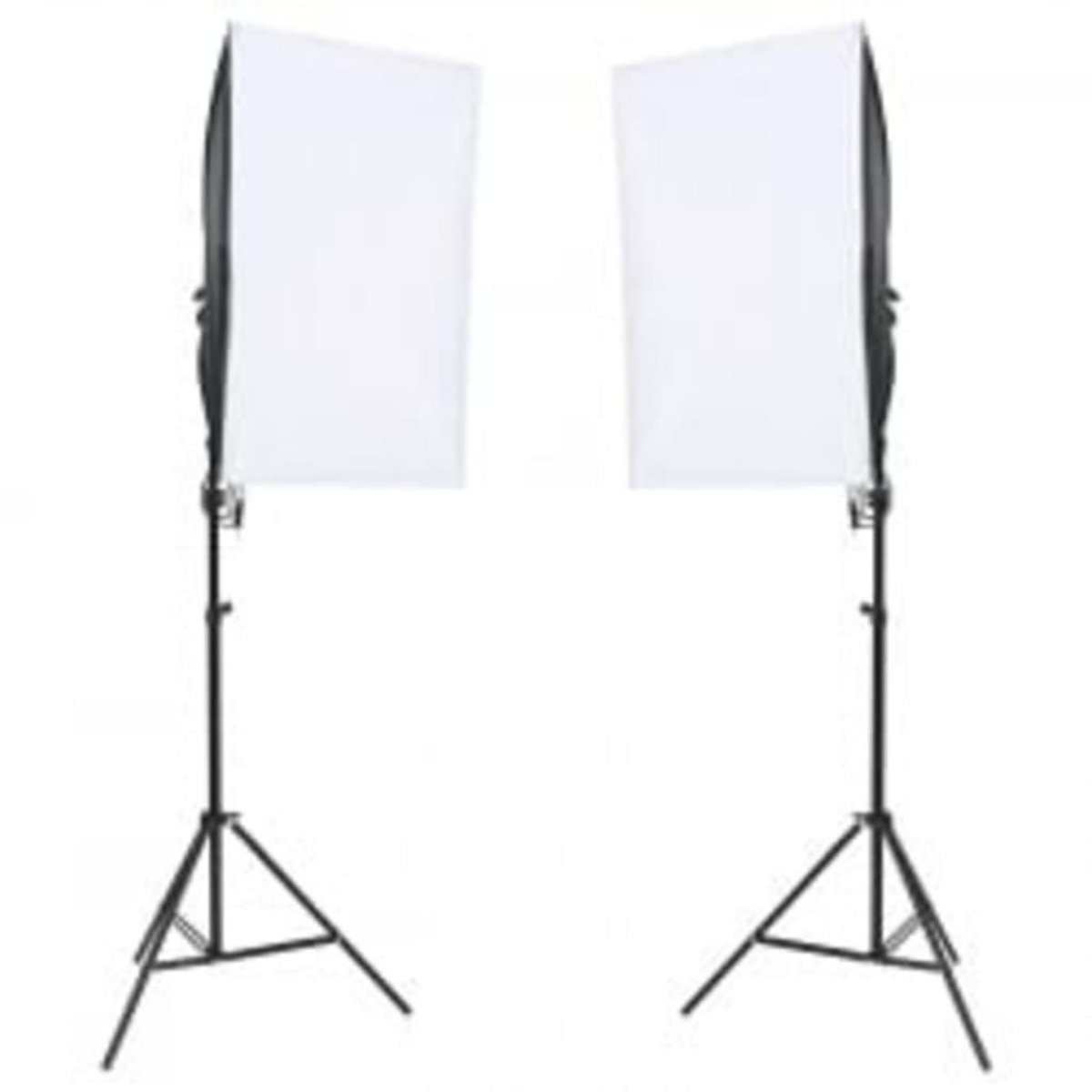 VIDAXL Kit de studio photo avec eclairage toile de fond et reflecteur