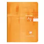 CLAIREFONTAINE Répertoire piqué 17x22cm - 96 pages - Petits carreaux 5x5 - orange